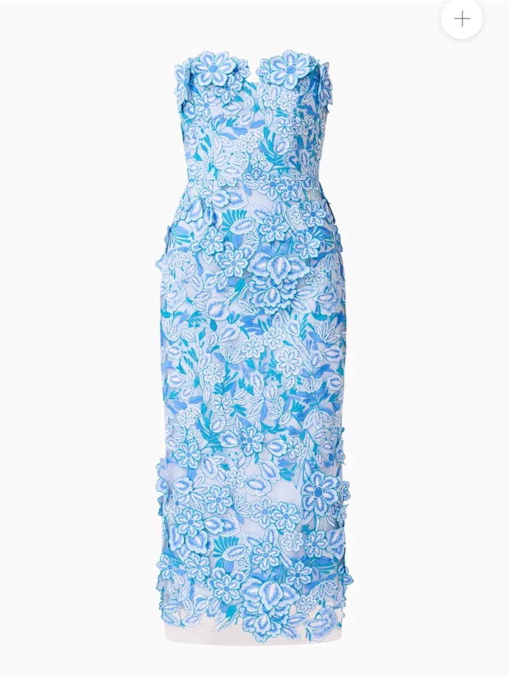 Elliatt Roseate Strapless Floral Appliqué Midi Dress - Exclusive style to brand